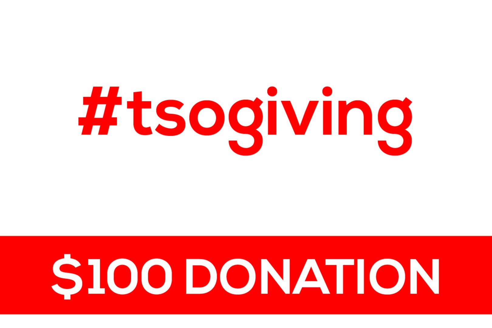 #tsogiving - $100 donation